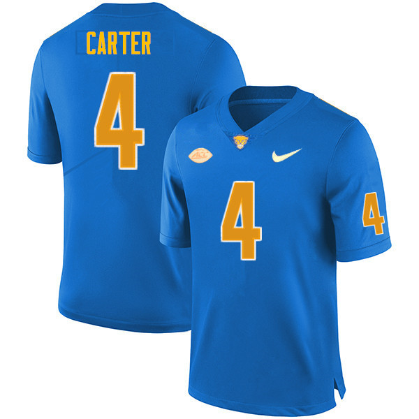 Men #4 Daniel Carter Pitt Panthers College Football Jerseys Sale-Royal